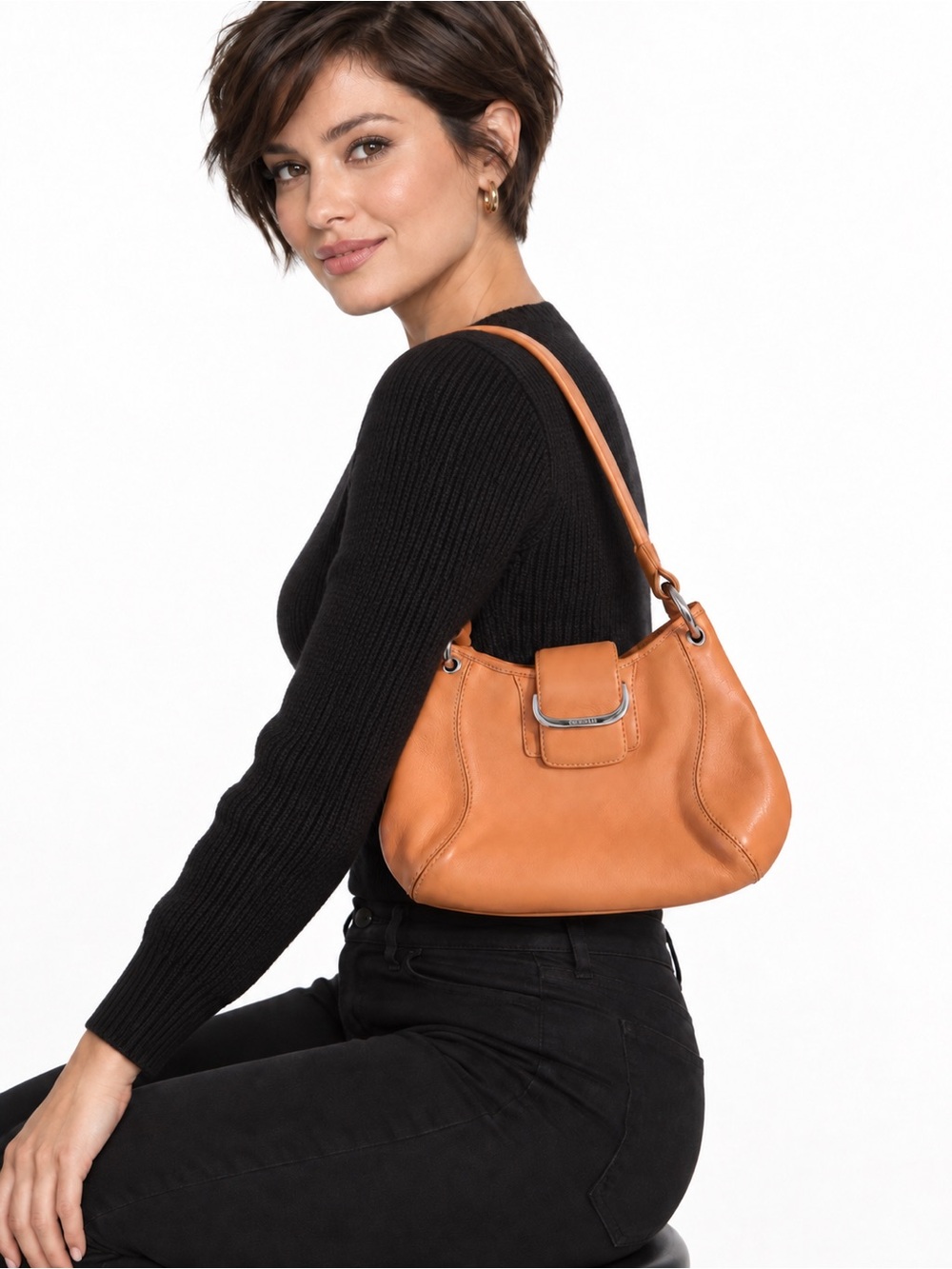 Beautiful Tan Leather Shoulder Bag -❤️❤️❤️
